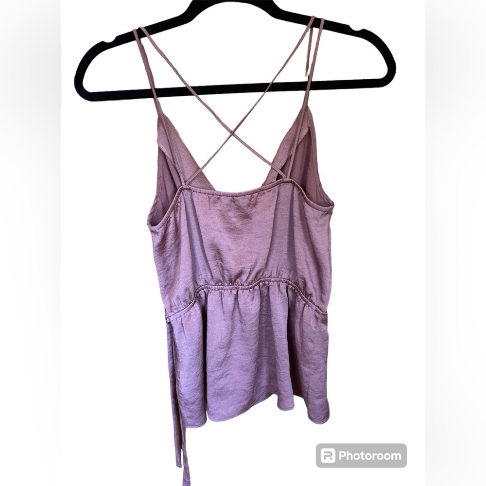 Express Mauve Wrap Tank Top - Picture 2 of 2
